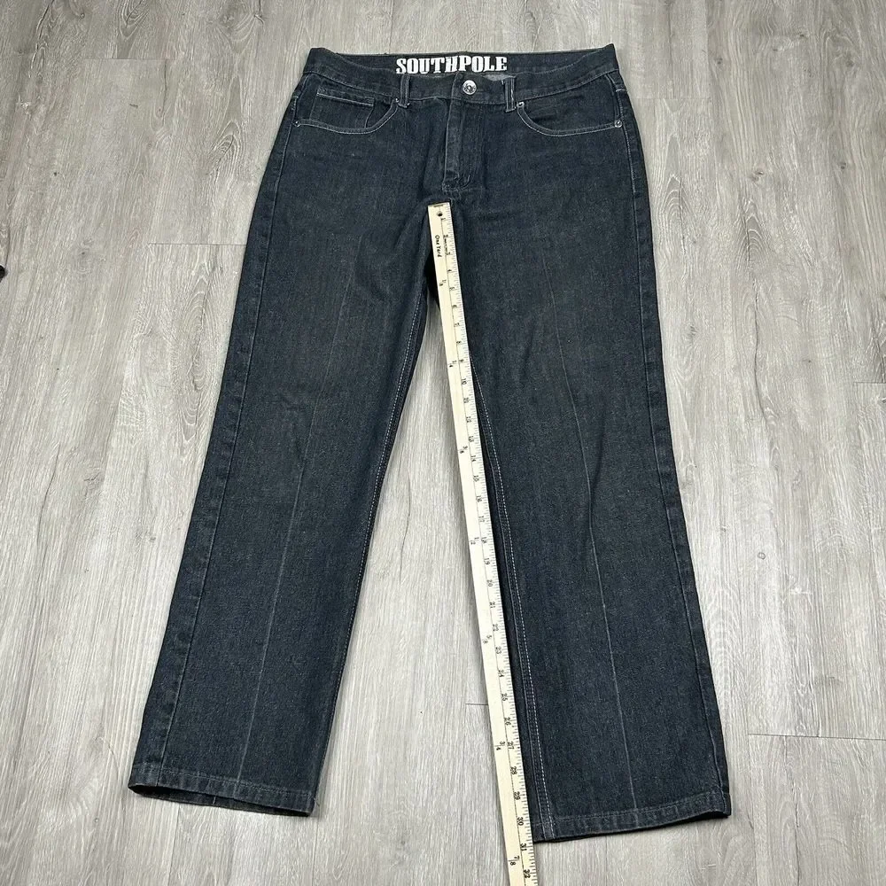 SOUTHPOLE Jeans Mens 36 x 32 Y2K Relaxed‎ Loose Fit Dark Wash Denim Baggy